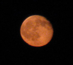 Moon from Donohue Pass along the John Muir Trail
